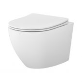 Mito Desse S4024001 miska wc z deską wolnoopadającą wisząca bez kołnierza ze spłukiwaniem wirowym biały połysk