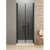 New Trendy New Soleo Black D0216A drzwi prysznicowe 100 cm uchylne czarny mat/szkło przezroczyste