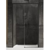 New Trendy Prime Black D0318A drzwi prysznicowe 110 cm rozsuwane czarny mat/szkło przezroczyste