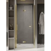 New Trendy New Soleo Light Gold D0464A drzwi prysznicowe 90 cm składane złoty połysk/szkło przezroczyste