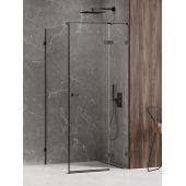 New Trendy Avexa Black EXK1577 kabina prysznicowa 90x90 cm kwadratowa czarny mat/szkło przezroczyste