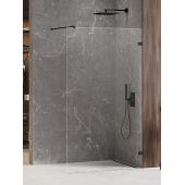 New Trendy Avexa Black EXK1625 ścianka prysznicowa walk-in 80 cm czarny mat/szkło przezroczyste
