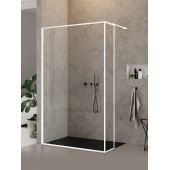 New Trendy New Modus White EXK2254 ścianka prysznicowa walk-in 30 cm biały mat/szkło przezroczyste