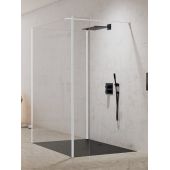 New Trendy New Modus White EXK2258 ścianka prysznicowa walk-in 110 cm biały mat/szkło przezroczyste