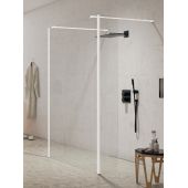 New Trendy New Modus White EXK2276 ścianka prysznicowa walk-in 140 cm biały mat/szkło przezroczyste