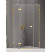 New Trendy Avexa Gold Shine EXK3842 kabina prysznicowa 90x90 cm złoty połysk/szkło przezroczyste