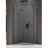 New Trendy Avexa Black EXK3881 kabina prysznicowa 100x80 cm czarny mat/szkło przezroczyste
