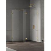 New Trendy Eventa Gold Shine EXK4887 ścianka prysznicowa walk-in 90 cm złoty połysk/szkło przezroczyste