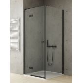 New Trendy Reflexa Black EXK4946 kabina prysznicowa 120x100 cm prostokątna czarny mat/szkło przezroczyste