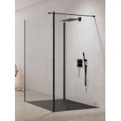 New Trendy New Modus Black EXK5600 ścianka prysznicowa walk-in 120 cm czarny mat/szkło przezroczyste