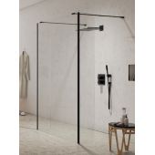 New Trendy New Modus Black EXK5609 ścianka prysznicowa walk-in 130 cm czarny mat/szkło przezroczyste