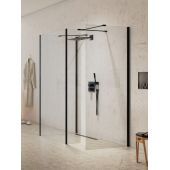 New Trendy New Modus Black EXK5673 ścianka prysznicowa walk-in 80 cm czarny mat/szkło przezroczyste
