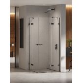 New Trendy Eventa Black Chrome EXK6214 kabina prysznicowa 120x90 cm prostokątna czarny połysk/szkło przezroczyste