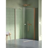 New Trendy New Soleo Copper Brushed K2295 kabina prysznicowa 90x90 cm kwadratowa miedź szczotkowany/szkło przezroczyste
