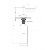 Omnires Modern Project MP60723BL dozownik do mydła 500 ml czarny