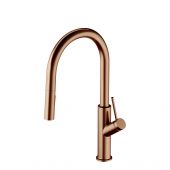 Omnires Bend BE6455CPB bateria kuchenna stojąca miedź