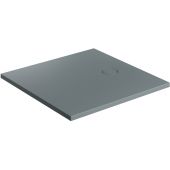 Omnires Aquarock AQUAROCK80KAG brodzik kwadratowy z maskownicą 80x80 cm szary