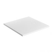 Omnires Aquarock AQUAROCK80KBM brodzik kwadratowy z maskownicą 80x80 cm biały
