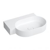 Omnires Ovo M+ OVO645UWLBM umywalka 64x44 cm narożna ścienna-nablatowa biała