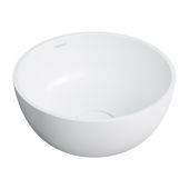 Omnires Shell M+ SHELL350UNBM umywalka 35x35 cm okrągła nablatowa biała