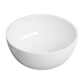 Omnires Shell M+ SHELL350UNBP umywalka 35x35 cm okrągła podblatowa biała
