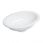Omnires Shell M+ SHELL380UPBP umywalka 38x25 cm owalna podblatowa biała