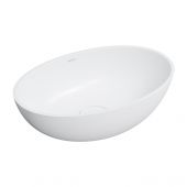 Omnires Shell M+ SHELL500UNBM umywalka 50x32 cm owalna podblatowa biała
