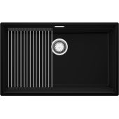 Primagran Praga XXL 80 Level zlewozmywak granitowy 76x47 cm czarny O_OP8KC-001