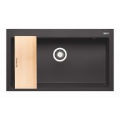 Pyramis Istros D070229701WD zlewozmywak granitowy 86x50 cm czarny