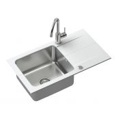 Quadron Edward FUSE7844BI3623500BS zlewozmywak granitowo-stalowy 78x44 cm biały