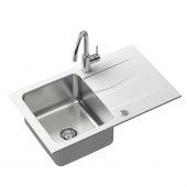 Quadron Michael FUSM7848BI3623500BS zlewozmywak granitowo-stalowy 78x48 cm biały