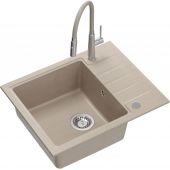 Quadron Peter HCQP6250BEZK3922505BSBE zlewozmywak z baterią beżowy/stal