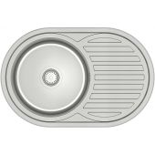 Quadron Tom 211 HD211SAT7750 zlewozmywak stalowy z syfonem 77x50 cm