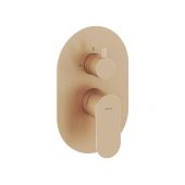 Ravak Eleganta X070375 bateria wannowo-prysznicowa podtynkowa złota