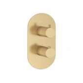 Ravak Espirit X070610 bateria wannowo-prysznicowa podtynkowa z termostatem złota