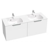Ravak Classic II X000001483 szafka 130x45x47 cm podumywalkowa wisząca biała-szara