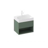 Ravak Lite X000001858 szafka 60x45x43 cm podumywalkowa wisząca zielona