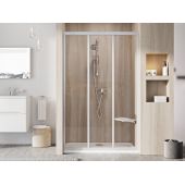 Ravak Supernova 00VD0UR2Z1 drzwi prysznicowe 110 cm rozsuwane satyna mat/szkło przezroczyste