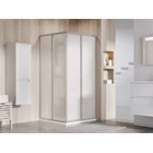 Ravak Supernova 14V40UO211 drzwi prysznicowe 80 cm rozsuwane satyna mat/tworzywo polistyren