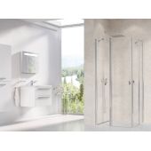 Ravak Chrome 1QV70C00Z1 drzwi prysznicowe 90 cm uchylne aluminium połysk/szkło przezroczyste