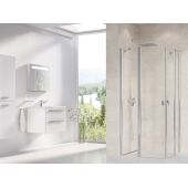 Ravak Chrome 1QVG0C00Z1 drzwi prysznicowe 120 cm uchylne aluminium połysk/szkło przezroczyste