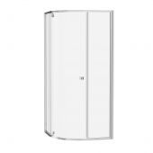 Ravak Pivot 376AAC00Z1 kabina prysznicowa półokrągła 100x100 cm aluminium