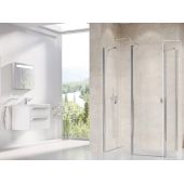 Ravak Chrome 9QV70C00Z1 ścianka prysznicowa 90 cm aluminium połysk/szkło przezroczyste