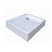 Ravak Aneta A003701120 brodzik prostokątny 90x75 cm biały