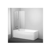 Ravak 10° 7QLA0C03Z1 parawan nawannowy 100 cm 2-częściowy aluminium połysk/szkło przezroczyste