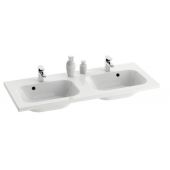 Ravak Chrome XJG01112000 umywalka 120x49 cm prostokątna podwójna biała