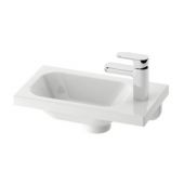 Ravak Chrome XJGP1100000 umywalka 40x22 cm prostokątna meblowa biała