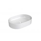 Ravak Ceramic XJX01155001 umywalka 55x37 cm owalna nablatowa biała