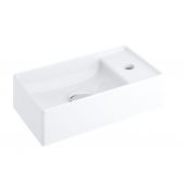 Ravak Veda XJX01240000 umywalka 40x22 cm prostokątna meblowa biała