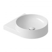 Ravak Yard XJX01240002 umywalka 50x40.5 cm półokrągła nablatowa biała